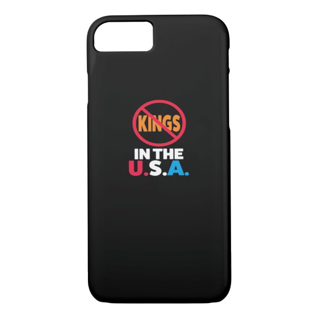 Coques Case-Mate iPhone No Kings In The USA (Dos)