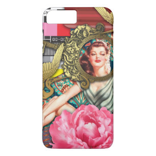 Coques Pour iPhone No Signal - Collage numérique Cheeky Lady
