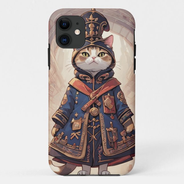 Coques Case-Mate iPhone Noble Kitty Lord dans la salle (Dos)