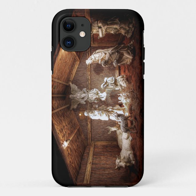 Coques Case-Mate iPhone Noël Avent Jésus Nativité Manger Scène (Dos)