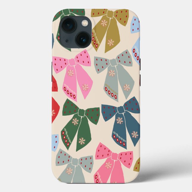 Coques Case-Mate iPhone Noël Bows Coquette (Verso)