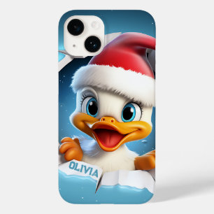 Coque Pour iPhone 14 Noël de canard 3D