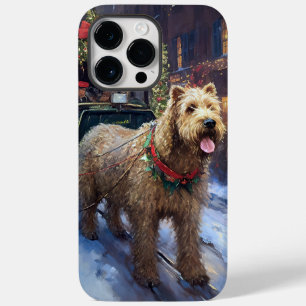 Coque Pour Pour iPhone 14 Pro Max Noël de la saison festive du Terrier Wheaten