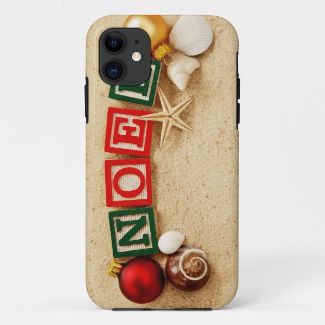 Coques Case-Mate iPhone Noël Noel à la plage (Dos)