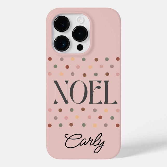 Coques Case-Mate iPhone Noël NOEL Boho Rose (Verso)