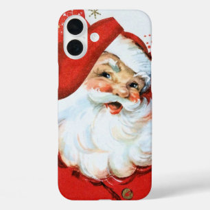 Coques iPhone 16 Plus Noël rétro vintage Père Noël