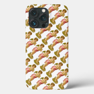 Case-Mate iPhone Case Noël vintage, Angel musicien avec pots