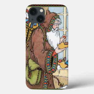 Etui iPhone Case-Mate Noël Vintage, jouets du Père Noël sabots chaussure