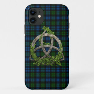 Coque Case-Mate Pour iPhone Noeud de trinité et tartan celtiques de militaire