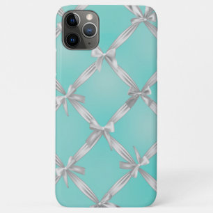 Case-Mate iPhone Case Nœuds Blancs Bleu Turquoise de Robe de Robin