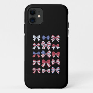 Case-Mate iPhone Case Nœuds Coquettes Américains Rouge Blanc Et Bleu 4 J