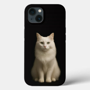 Case-Mate iPhone Case Noir 4 Luxe iPhone 13, Chat Angora Turc
