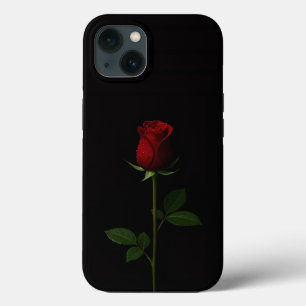 Case-Mate iPhone Case Noir 4 Luxe iPhone 13, Rose Rouge Veloutée