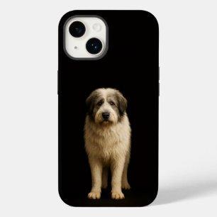 Coque Pour iPhone 14 Noir 4 Luxe iPhone 14 Mate, berger Mioritic
