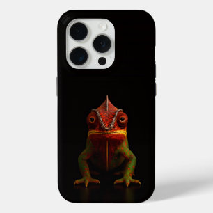 Coque iPhone 15 Pro Noir 4 Luxe iPhone 15 Pro Mate, Caméléon Panther