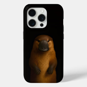 Coque iPhone 15 Pro Noir 4 Luxe iPhone 15 Pro Mate Élégant Ornithorynq