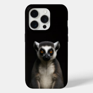 Coque iPhone 15 Pro Noir 4 Luxe iPhone 15 Pro Mate Gentil Lémurien