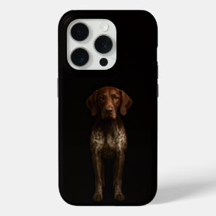 Coque iPhone 15 Pro Noir 4 Luxe iPhone 15 Pro Mate Pointer Allemand