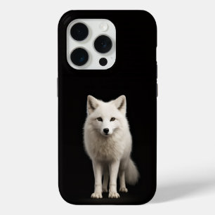 Coque iPhone 15 Pro Noir 4 Luxe iPhone 15 Pro Mate Renard Arctique Ivo