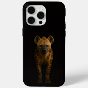 Coque iPhone 15 Pro Max Noir 4 Luxe iPhone 15 Pro Max, Hyène tachetée sauv