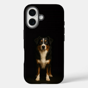 Coque Pour iPhone 16 Noir 4 Luxe iPhone 16 Mate, Sage Aussie Shepherd