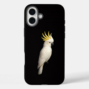 Coques iPhone 16 Plus Noir 4 Luxe iPhone 16 Plus, Cacatoès à crête jaune