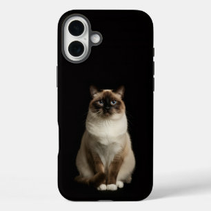 Coques iPhone 16 Plus Noir 4 Luxe iPhone 16 Plus, Chat Birman
