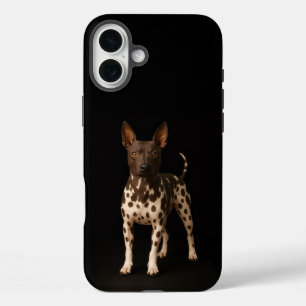 Coques iPhone 16 Plus Noir 4 Luxe iPhone 16 Plus, chien Terrier sans poi