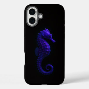 Coques iPhone 16 Plus Noir 4 Luxe iPhone 16 Plus, Hippocampe Violet