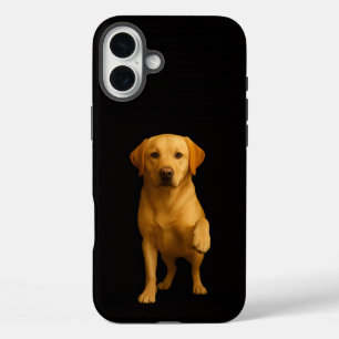 Coques iPhone 16 Plus Noir 4 Luxe iPhone 16 Plus, Labrador tendre