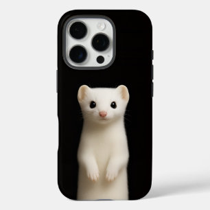 Coques iPhone 16 Pro Noir 4 Luxe iPhone 16 Pro, Ermine Élégant
