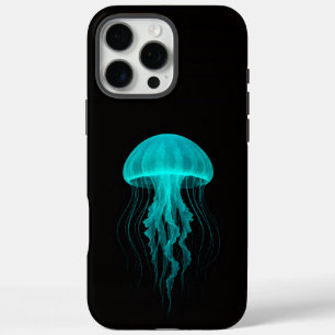 Coques iPhone 16 Pro Max Noir 4 Luxe iPhone 16 Pro Max, Méduse Verte