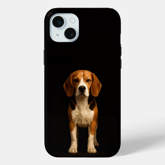 Coques Case-Mate iPhone Noir 4 Luxe, Kind Beagle iPhone 15 Plus (Verso)