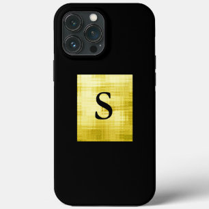Case-Mate iPhone Case Noir à panneaux en or II