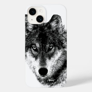 Coques Pour iPhone Noir Blanc Inspiration Wolf Eyes