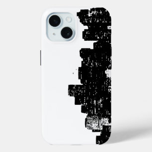 Coque Pour iPhone 15 Noir blanc New York