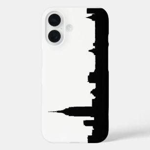 Coque Pour iPhone 16 Noir blanc New York