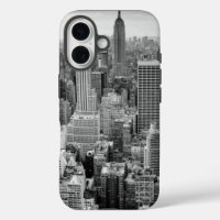 Noir blanc New York City Skyline