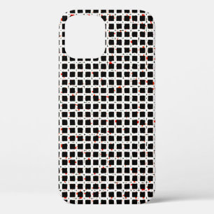 Etui iPhone Case-Mate Noir blanc rouge Abstrait Motif chic