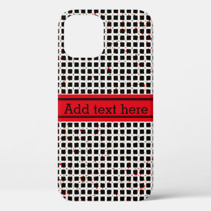 Case-Mate iPhone Case Noir blanc rouge Abstrait Motif chic