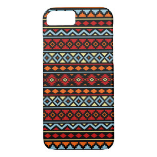 Coque Case-Mate Pour iPhone Noir bleu rouge aztèque de jaune orange de