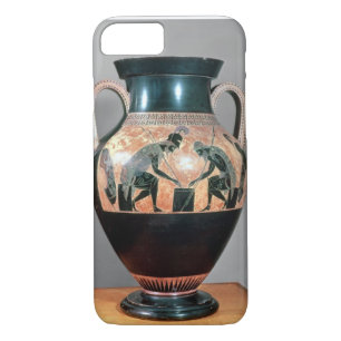 Coque Case-Mate Pour iPhone Noir-chiffre amphora dépeignant Ajax et Achille,