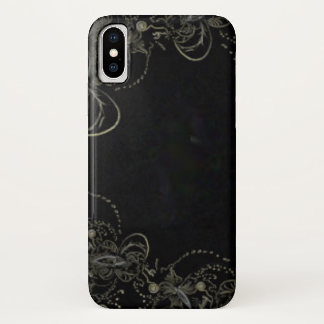 Coques Case-Mate iPhone Noir d'art Abstrait (Dos)