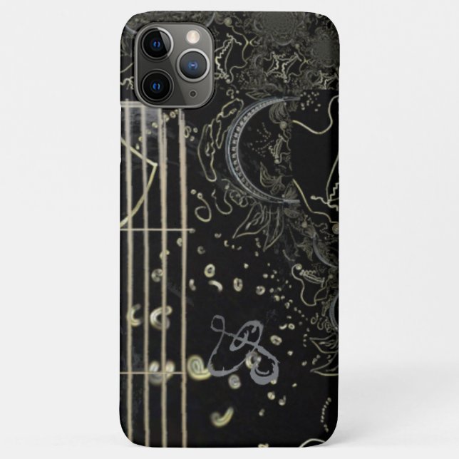 Coques Case-Mate iPhone Noir d'art Abstrait (Dos)