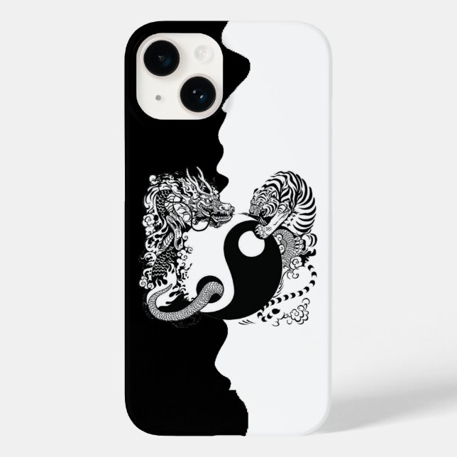 Coques Case-Mate iPhone Noir et blanc (Verso)
