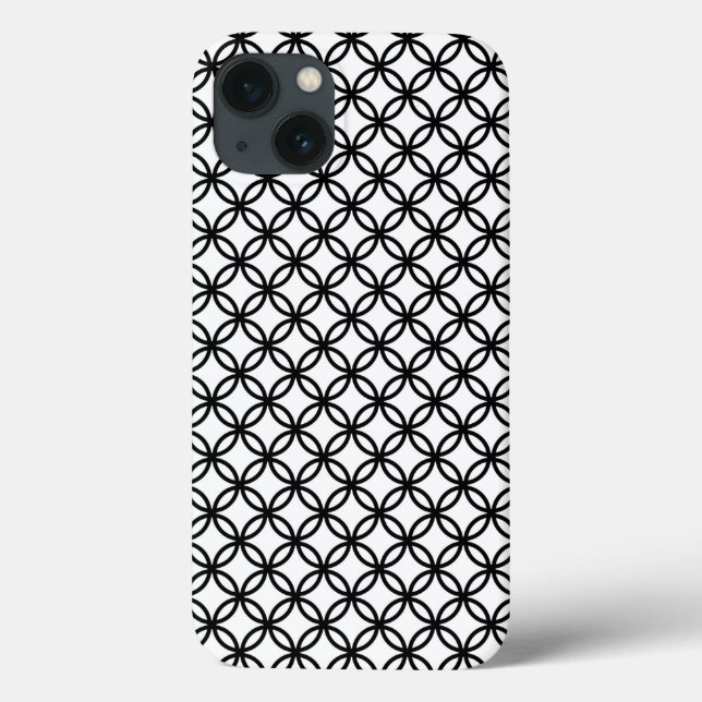 Coques Case-Mate iPhone Noir et blanc Funky Motif Art Phone (Verso)