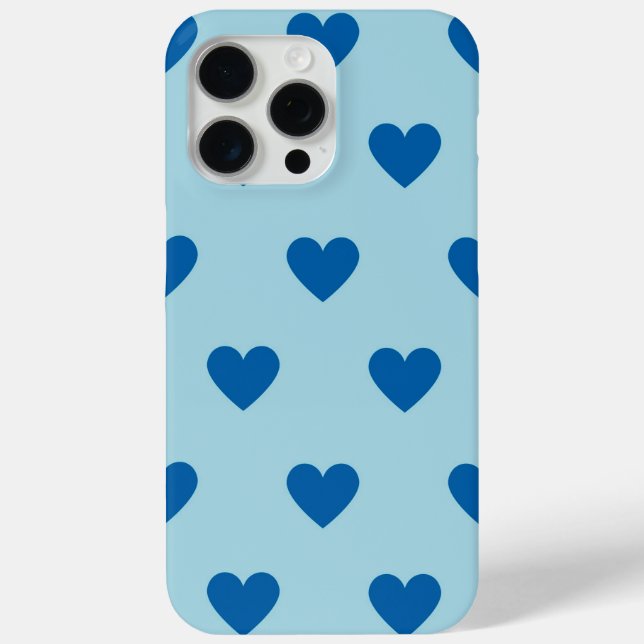 Coques Case-Mate iPhone Noir et blanc mignon Motif de coeur simple (Verso)