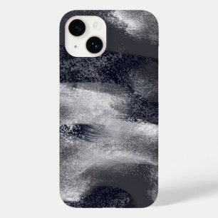 Coque Pour iPhone 14 Noir et blanc Moderne Abstrait Style
