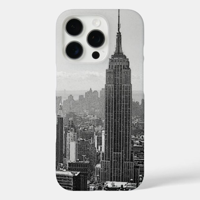 Coques Case-Mate iPhone Noir et blanc New York City (Verso)