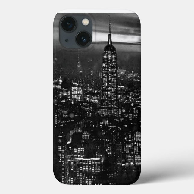 Coques Case-Mate iPhone Noir et blanc New York City (Verso)